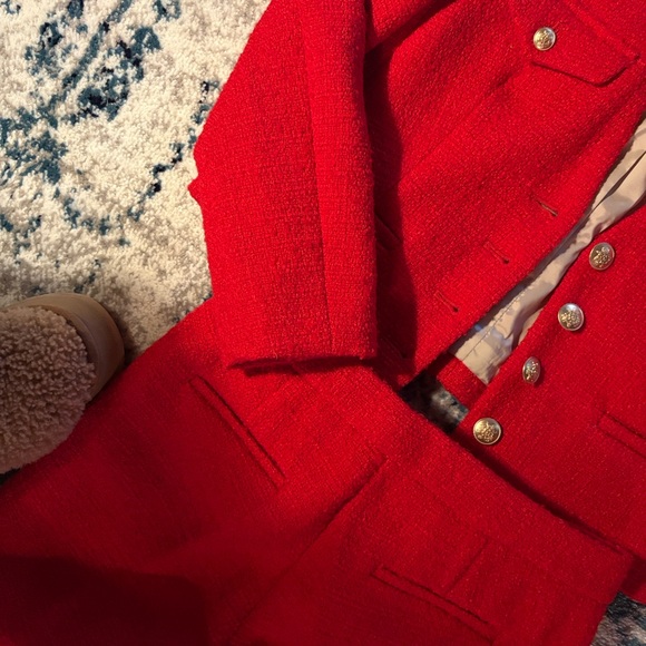 J. Crew Vibrant Red Pantsuit - Picture 6 of 9
